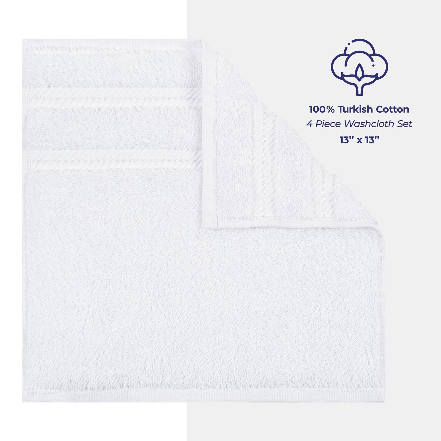Set di 4 asciugamani American Soft Linen Premium 100% cotone