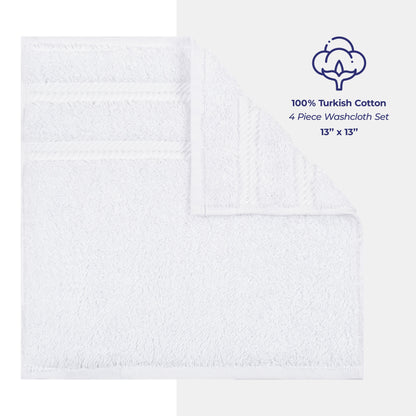 Set di 4 asciugamani American Soft Linen Premium 100% cotone
