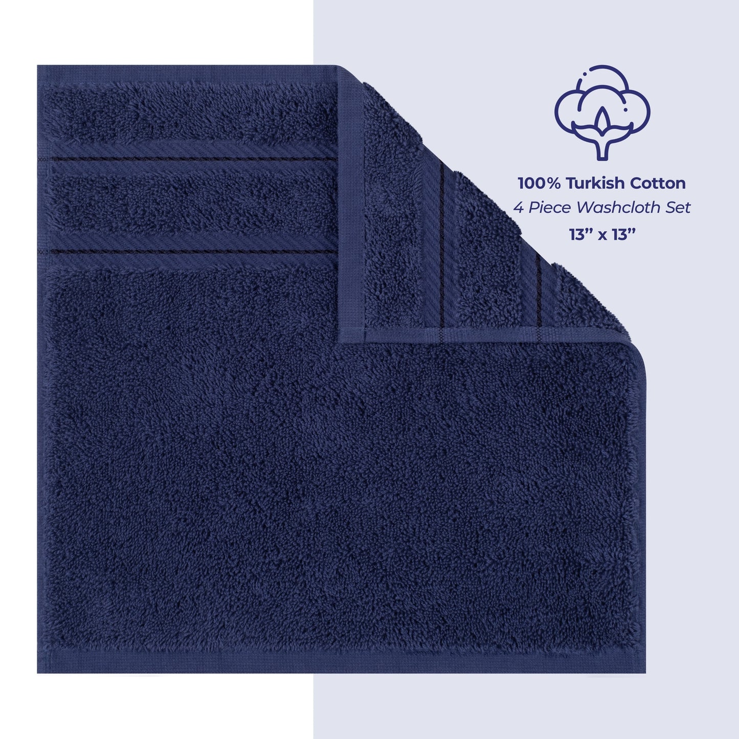 Set di 4 asciugamani American Soft Linen Premium 100% cotone