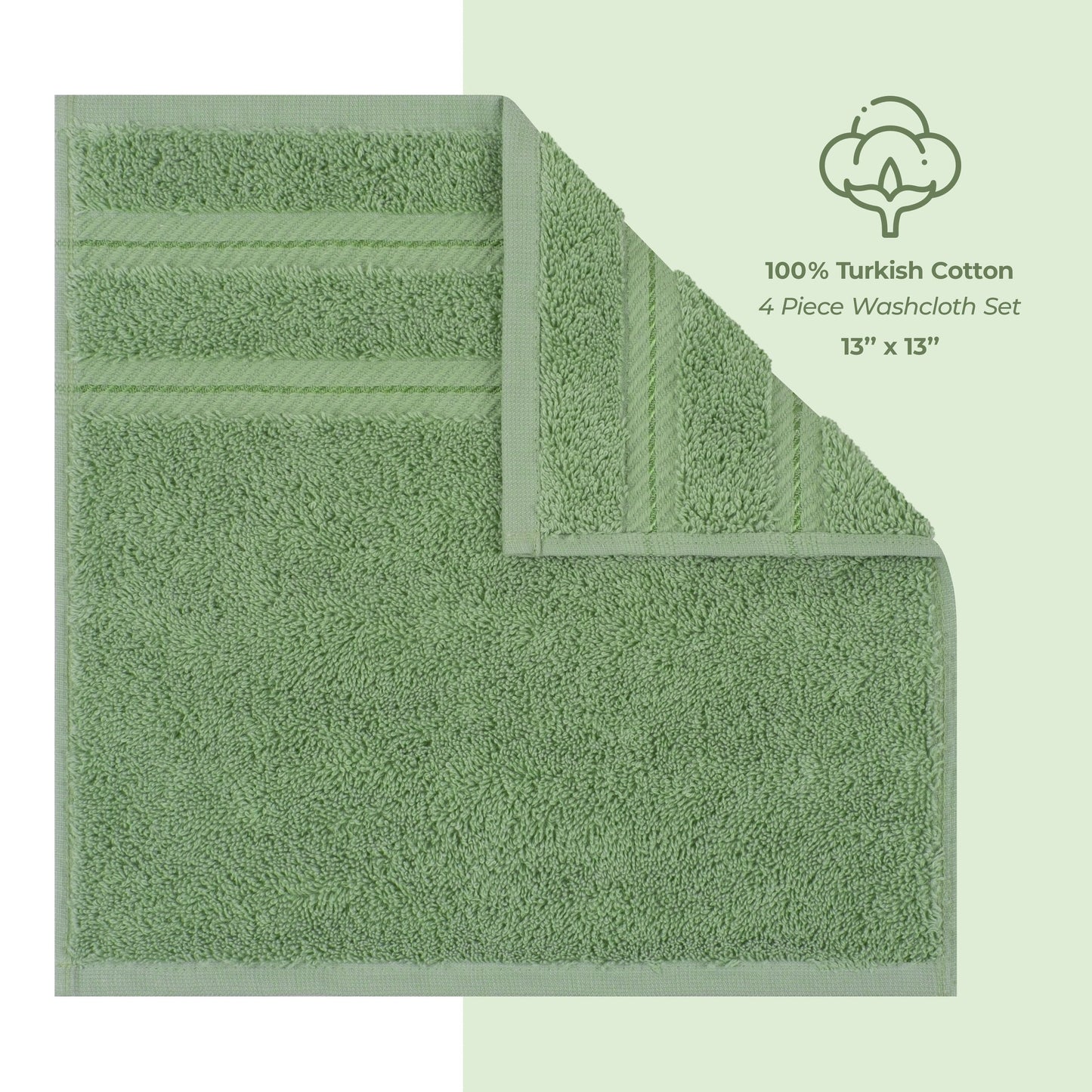 Set di 4 asciugamani American Soft Linen Premium 100% cotone
