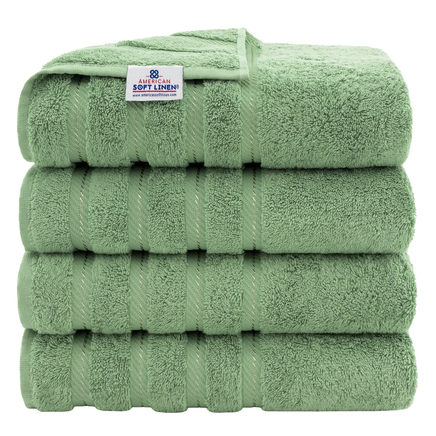 Asciugamani da bagno turchi in lino morbido americano 100% cotone, grandi, confezione da 4, set da bagno di qualità per spa e hotel di lusso