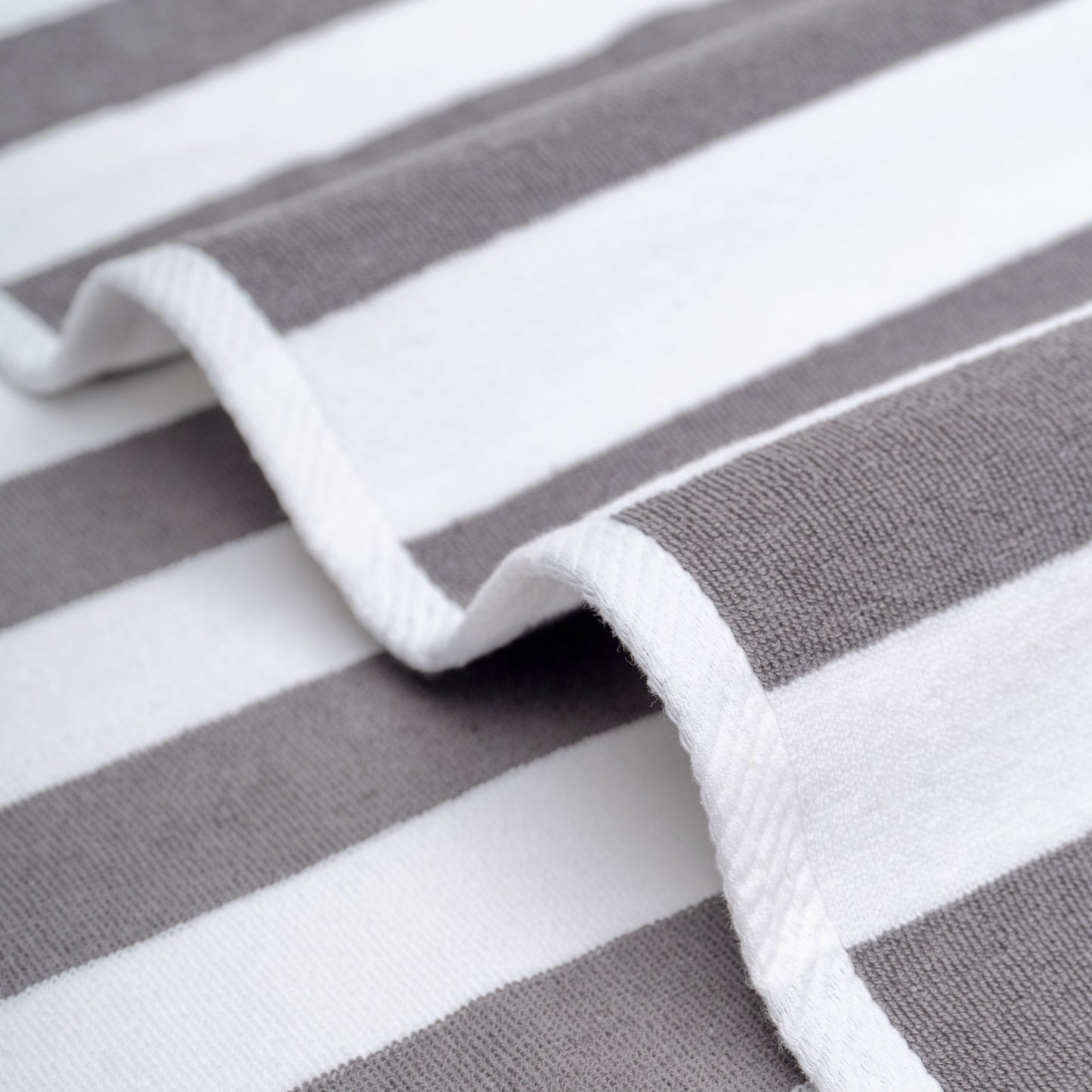 American Soft Linen, teli mare 100% cotone, confezione da 4, teli piscina a righe Cabana 30 x 60 cm