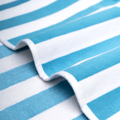 American Soft Linen, teli mare 100% cotone, confezione da 4, teli piscina a righe Cabana 30 x 60 cm