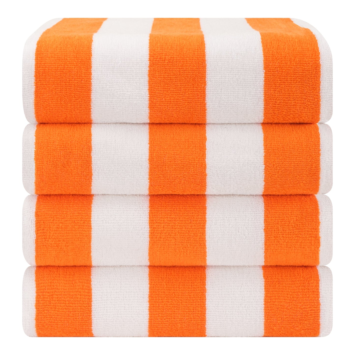 American Soft Linen, teli mare 100% cotone, confezione da 4, teli piscina a righe Cabana 30 x 60 cm