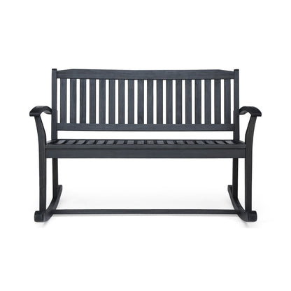 Sedia a dondolo da giardino in legno di acacia Amina di Christopher Knight Home