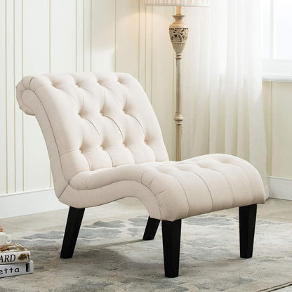Divano chaise longue imbottito, poltrona decorativa per camera da letto, soggiorno