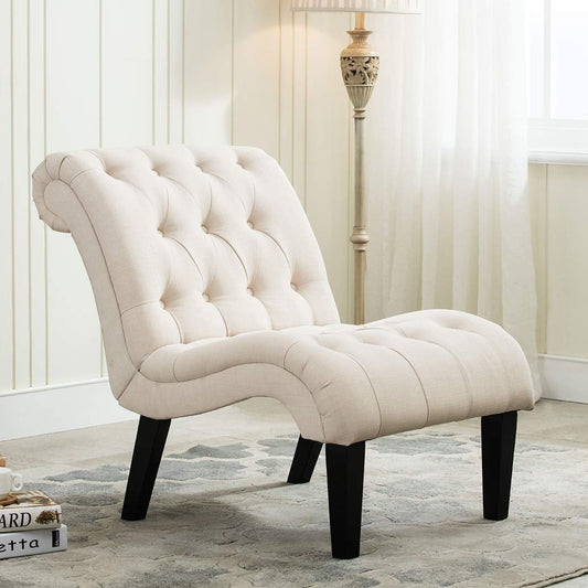 Divano chaise longue imbottito, poltrona decorativa per camera da letto, soggiorno