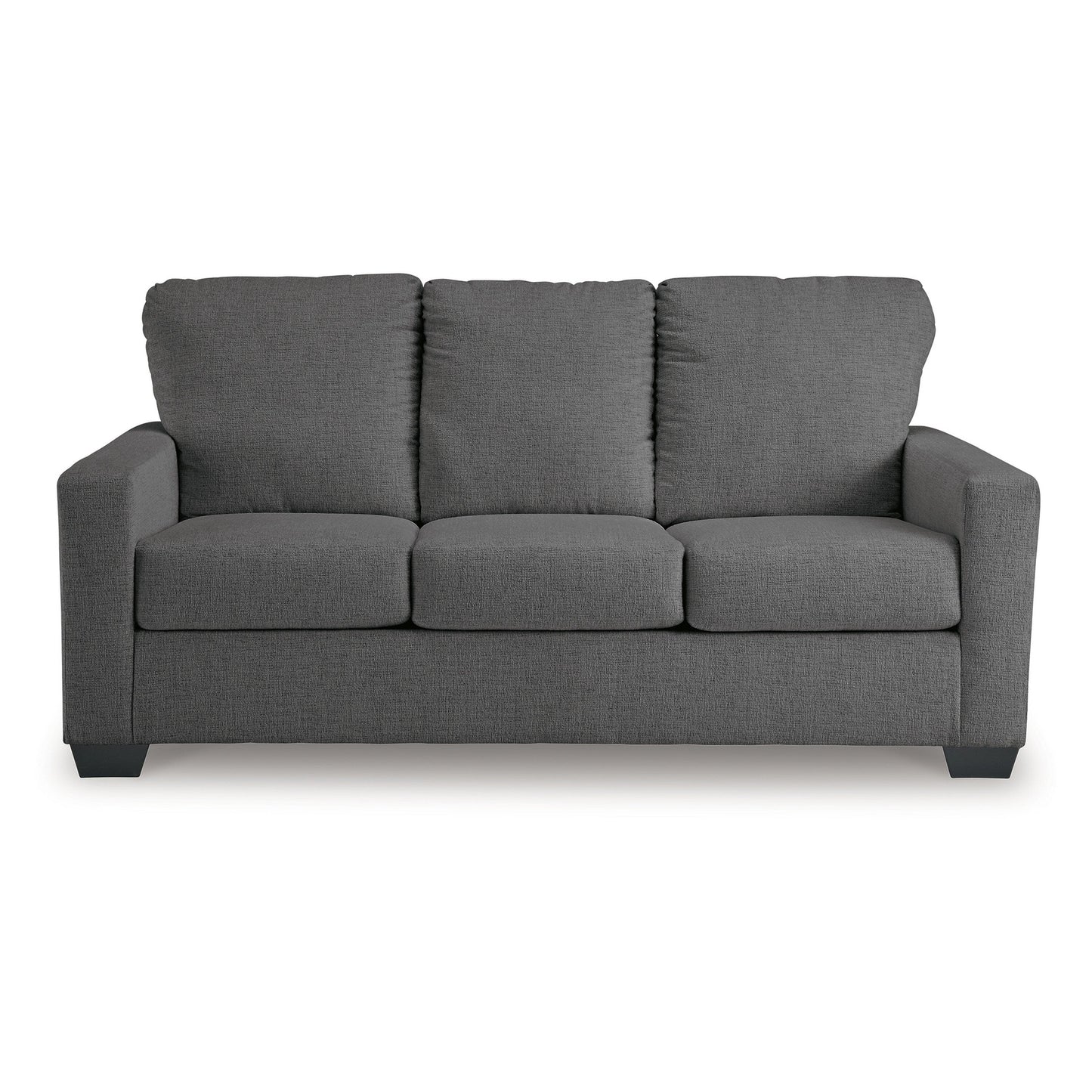 Divano letto Anise con letto matrimoniale estraibile, poliestere grigio peltro