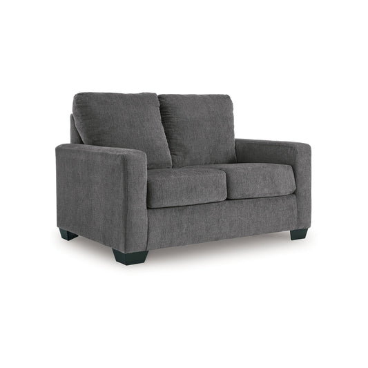Divano letto Anise con letto estraibile singolo, poliestere grigio peltro