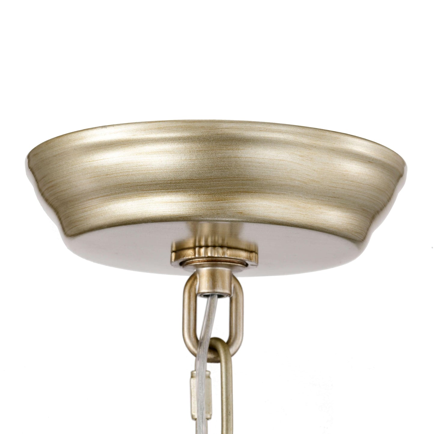 Lampadario Anita Drum Shade con prisma in vetro trasparente