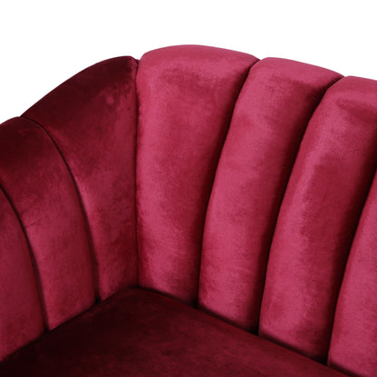 Divano a 3 posti in velluto contemporaneo Ansonia di Christopher Knight Home