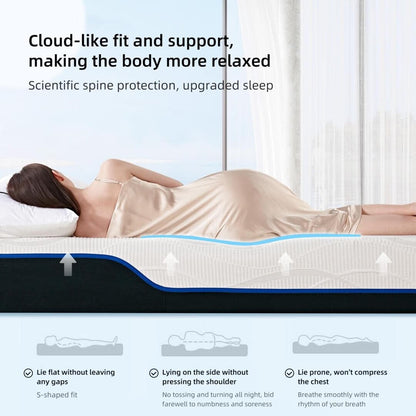 Materasso in memory foam antibatterico in tessuto a maglia 10