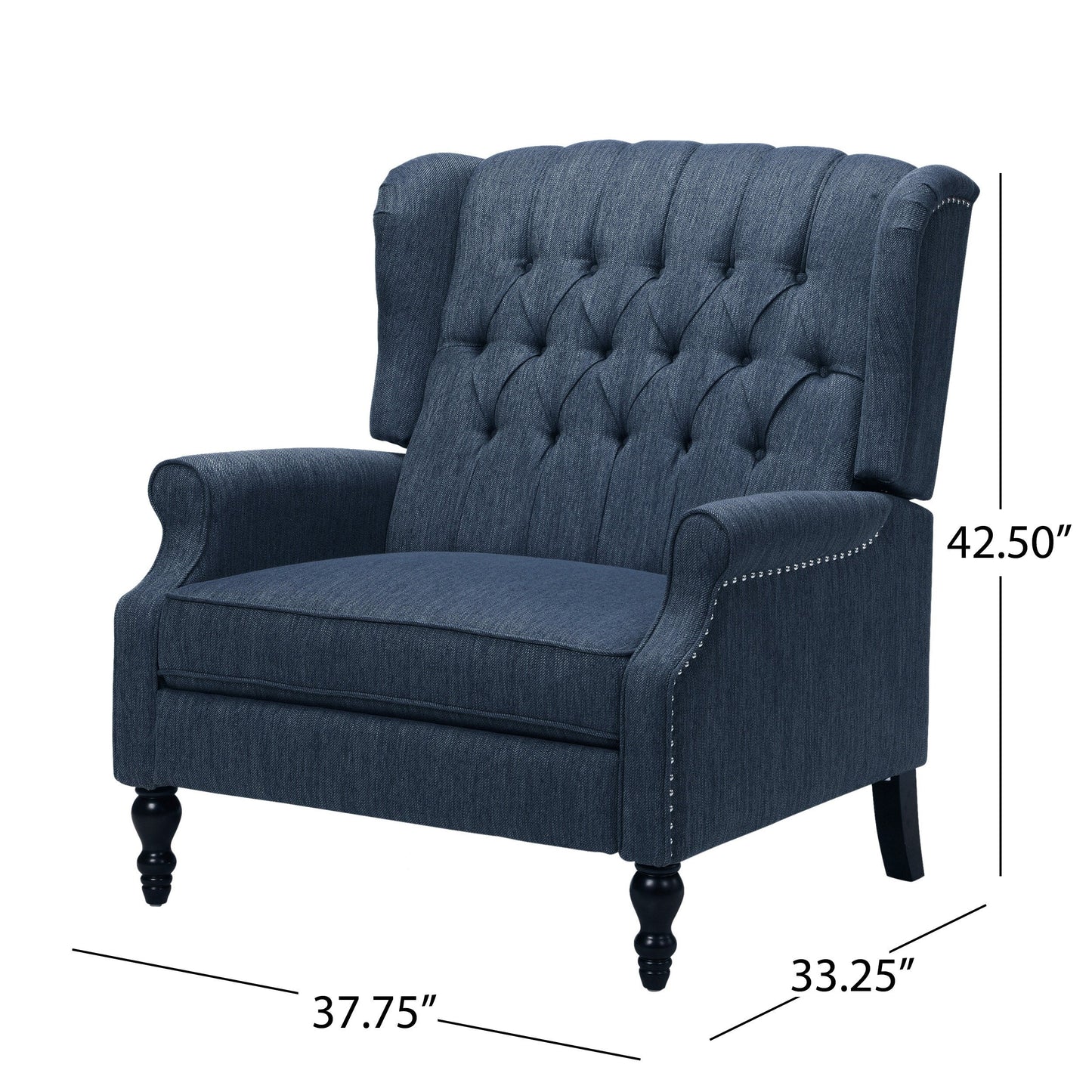 Poltrona reclinabile con schienale alto imbottito Apaloosa di Christopher Knight Home