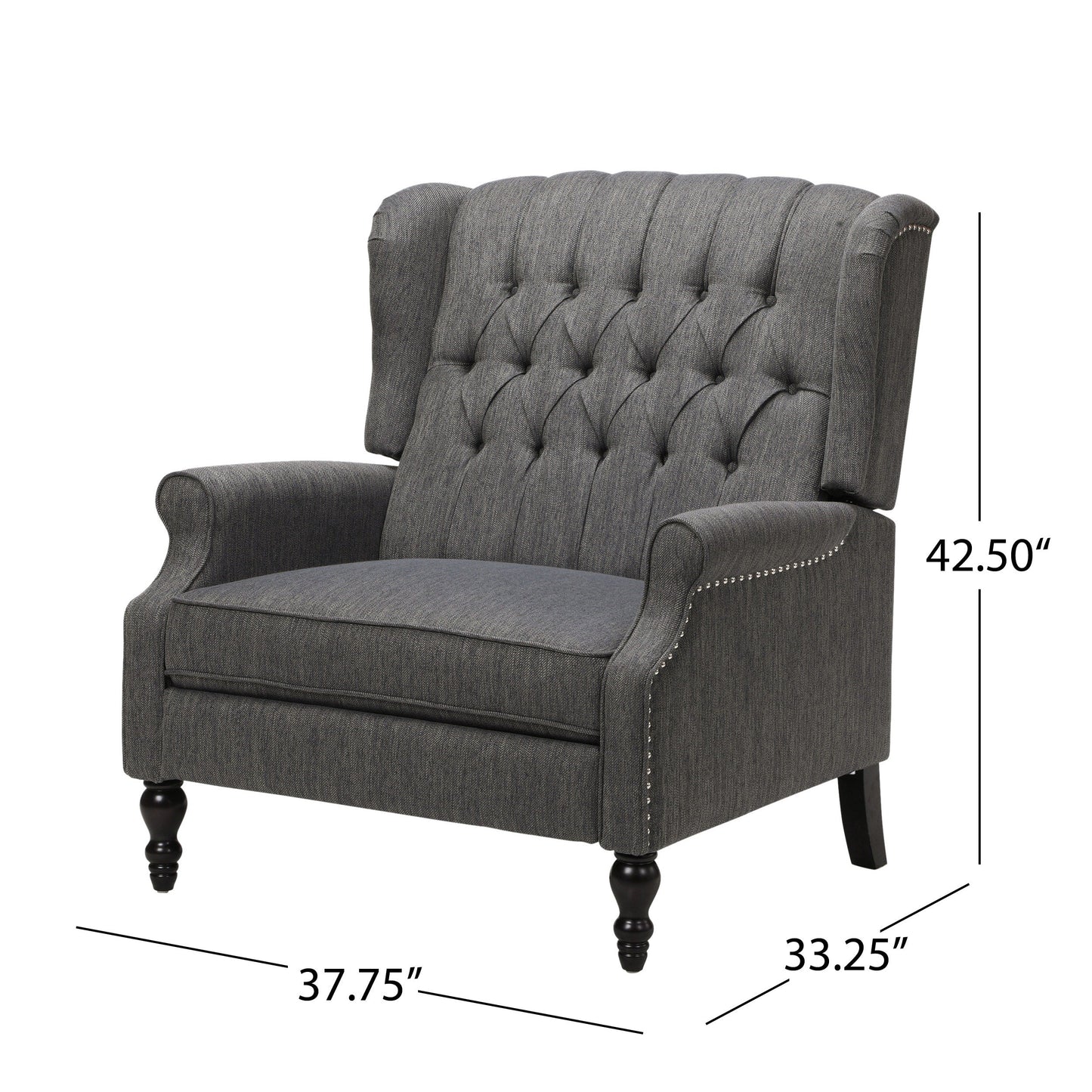 Poltrona reclinabile con schienale alto imbottito Apaloosa di Christopher Knight Home