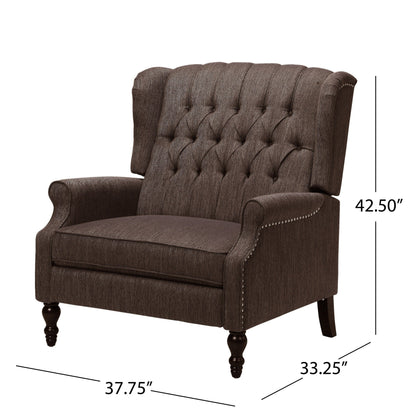Poltrona reclinabile con schienale alto imbottito Apaloosa di Christopher Knight Home