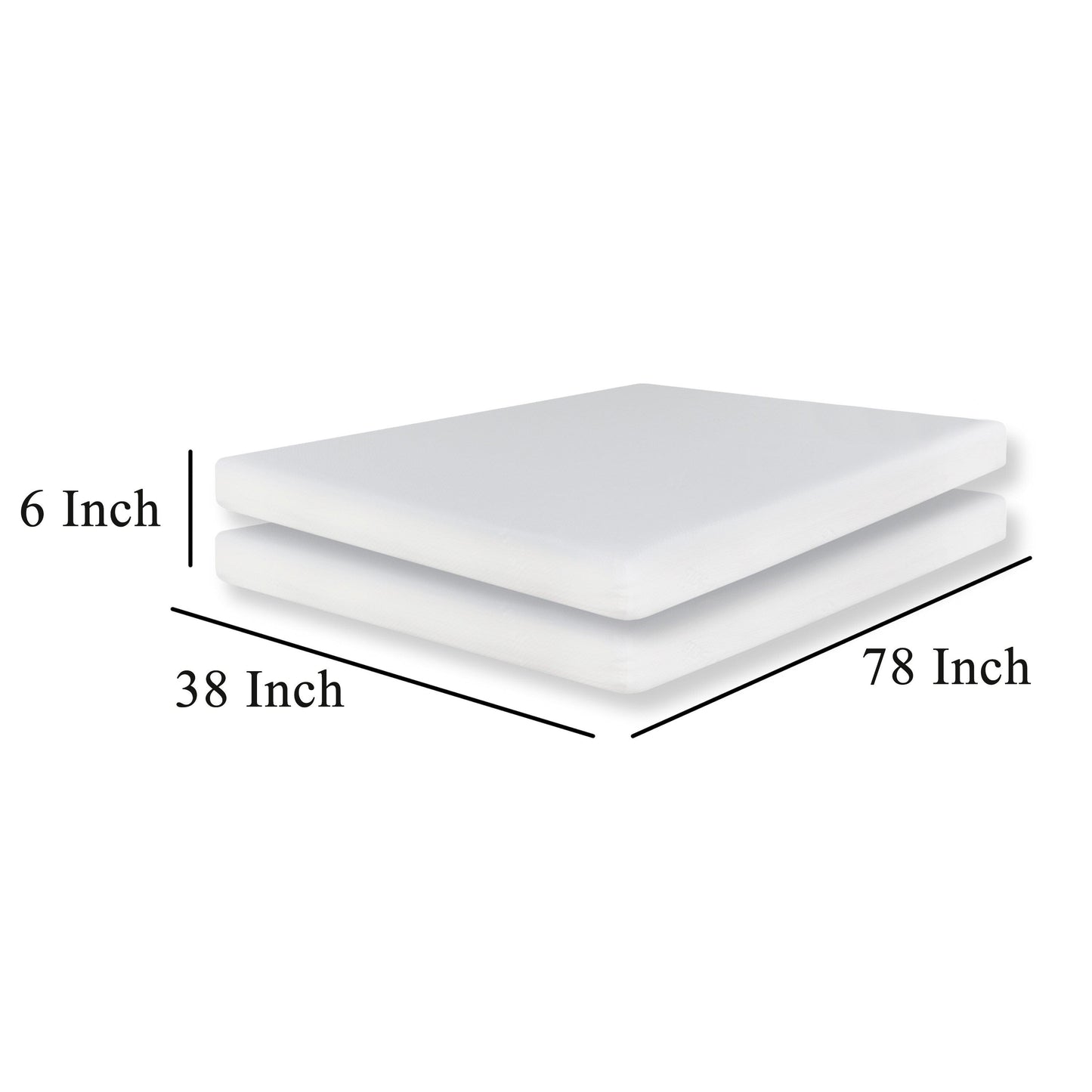 Materasso matrimoniale Appu da 6 pollici, memory foam in gel, fodera protettiva in jacquard