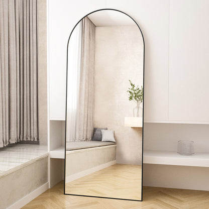 Specchio da terra a figura intera ad arco, specchio da parete a figura intera