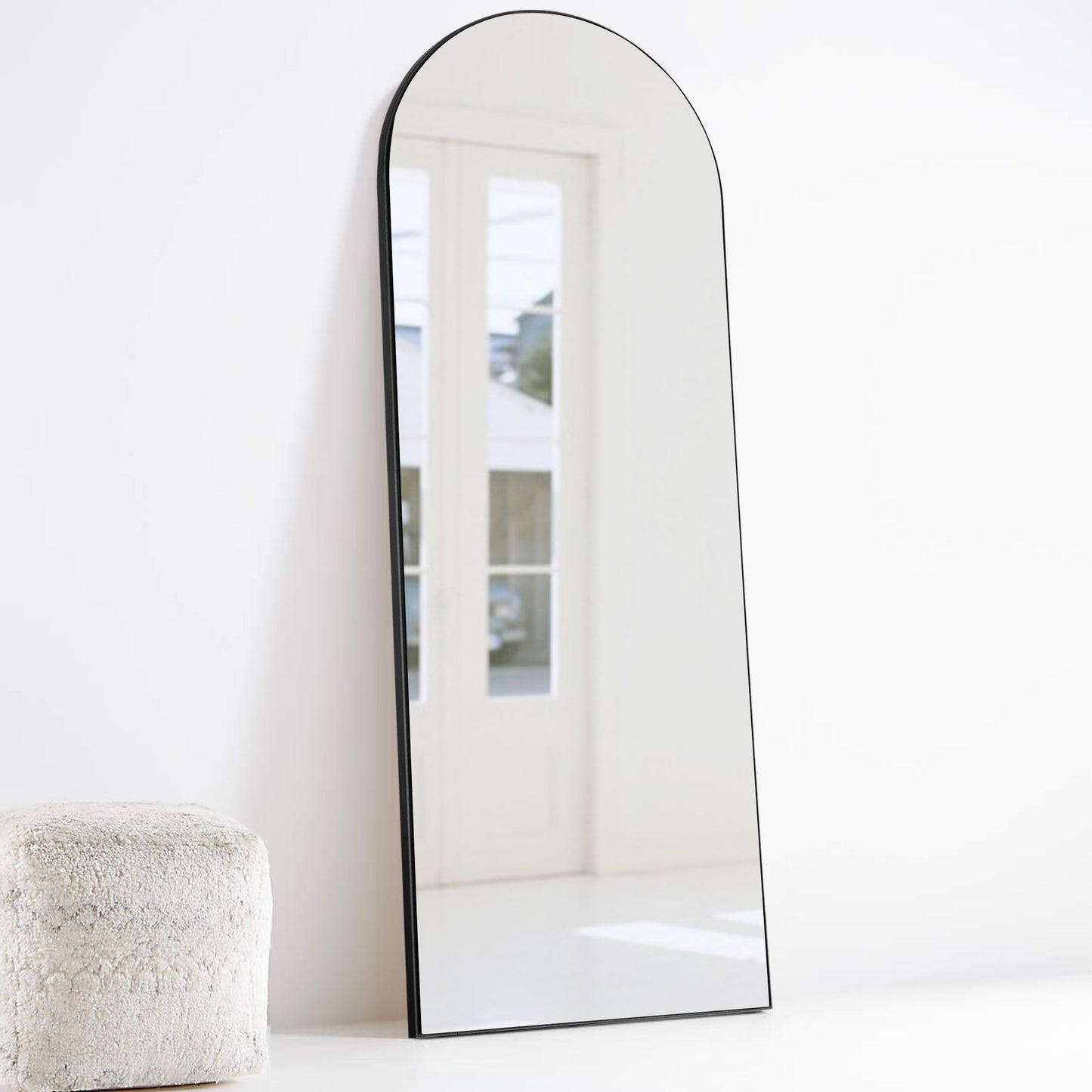 Specchio ad arco moderno a figura intera
