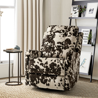 Poltrona reclinabile manuale girevole contemporanea Arlette Floral con schienale imbottito