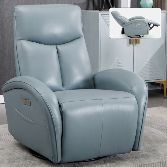 Poltrona reclinabile Power Glider senza braccioli con ricarica USB-C e schienale alto
