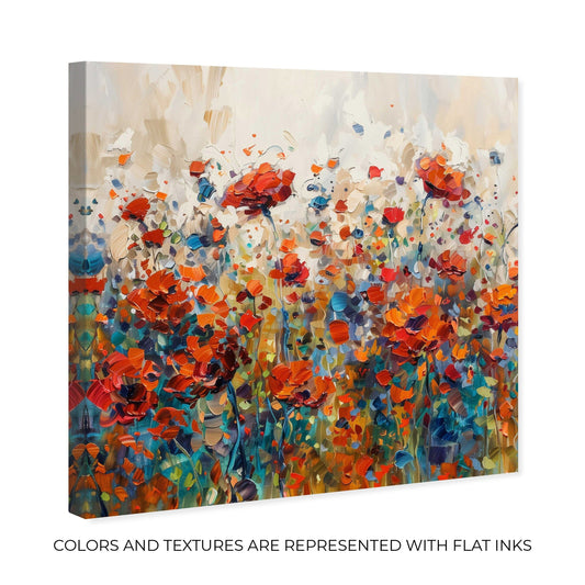 Art Remedy Beautiful Garden Bloom Gallery Wrapped Impressionism 1 pezzo di tela da parete