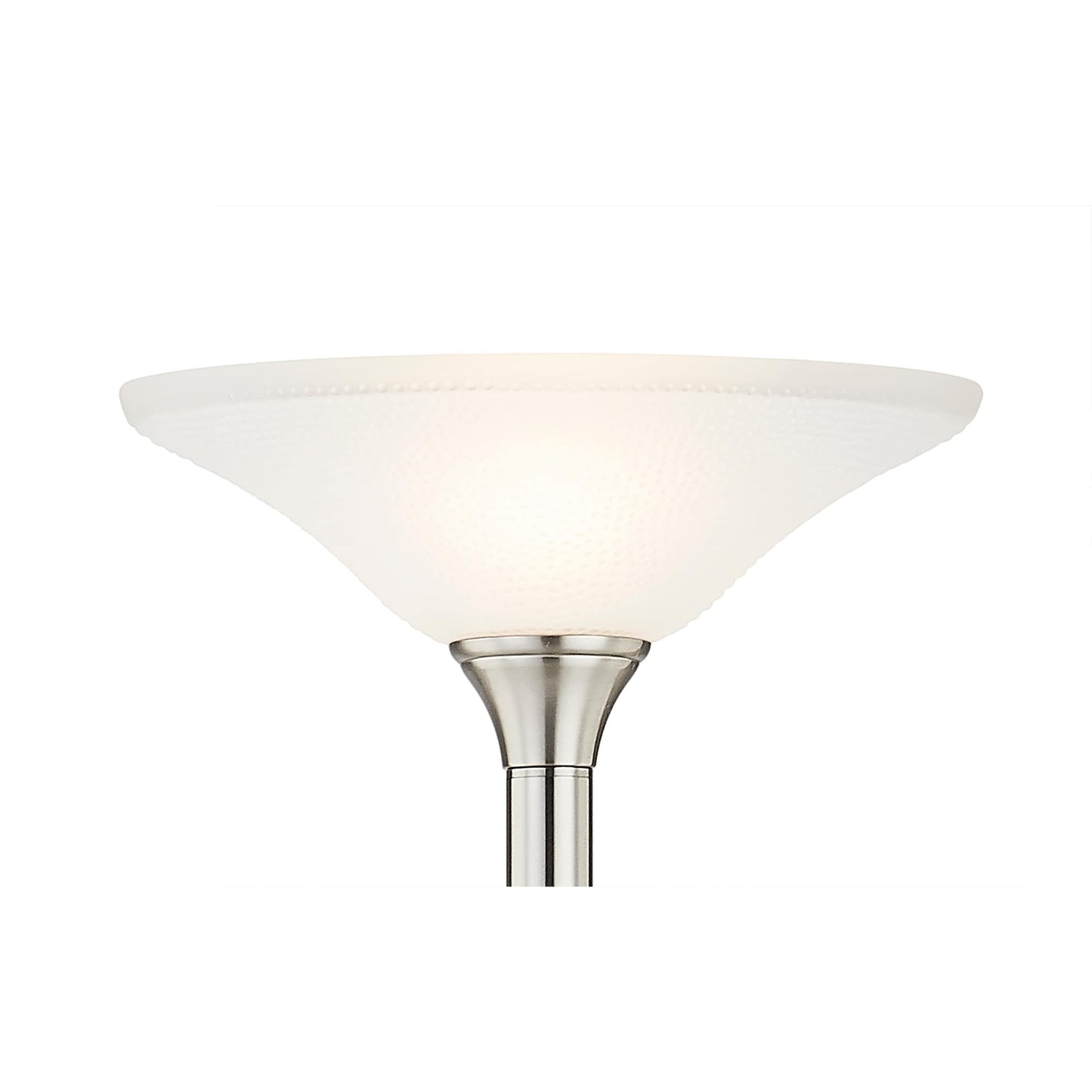 Lampada da terra Artiva USA 71 LED Torchiere con paralumi in vetro martellato - 71