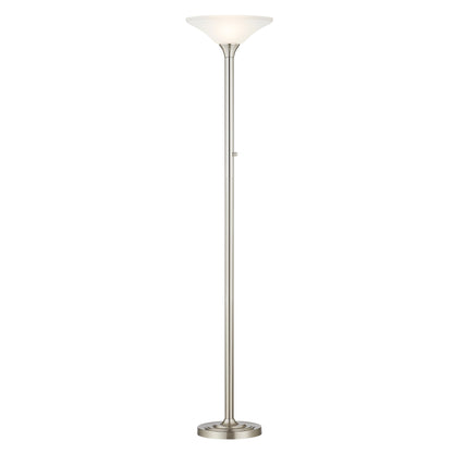 Lampada da terra Artiva USA 71 LED Torchiere con paralumi in vetro martellato - 71
