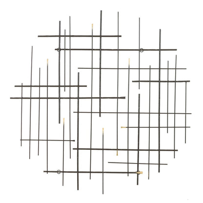 Decorazione da parete moderna in metallo Idakra di Carson Carrington - 28H x 28W x 1,5D