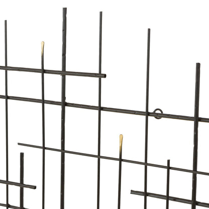 Decorazione da parete moderna in metallo Idakra di Carson Carrington - 28H x 28W x 1,5D