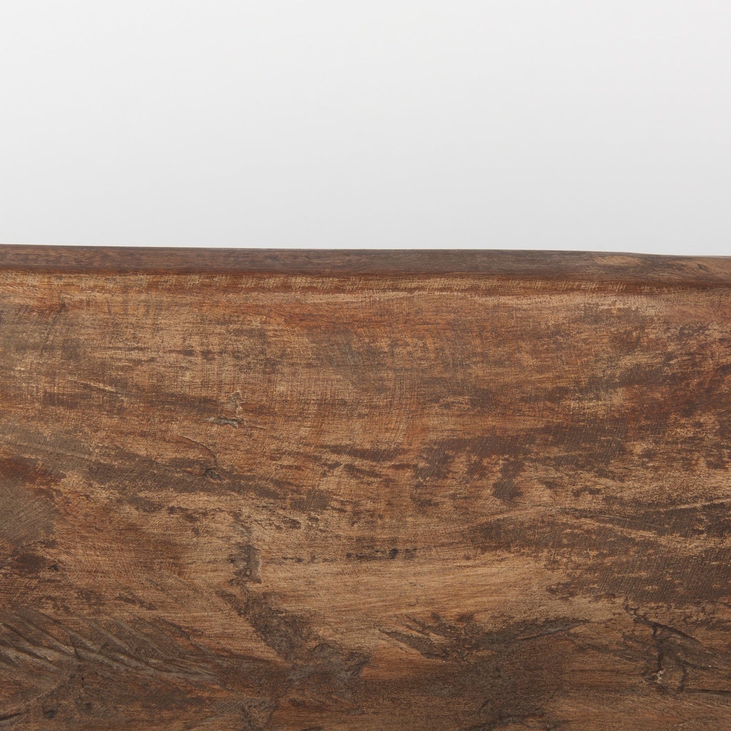 Ciotola Athena Extra Large Oblong in legno di recupero nero-marrone - 26,0 L x 10,0 W x 7,0 H