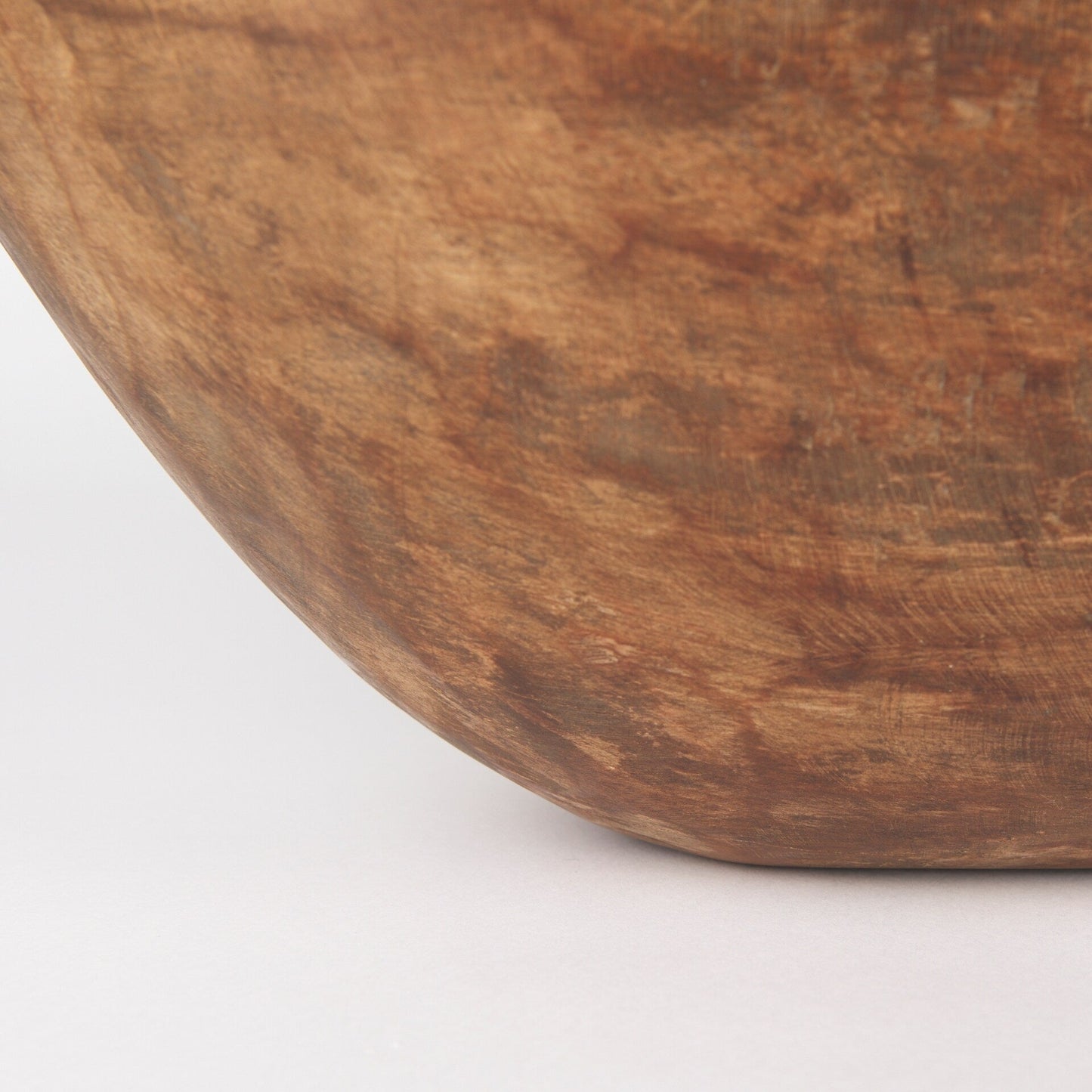 Ciotola Athena Extra Large Oblong in legno di recupero nero-marrone - 26,0 L x 10,0 W x 7,0 H