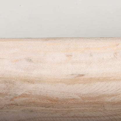Ciotola Athena Extra Large Oblong in legno di recupero nero-marrone - 26,0 L x 10,0 W x 7,0 H