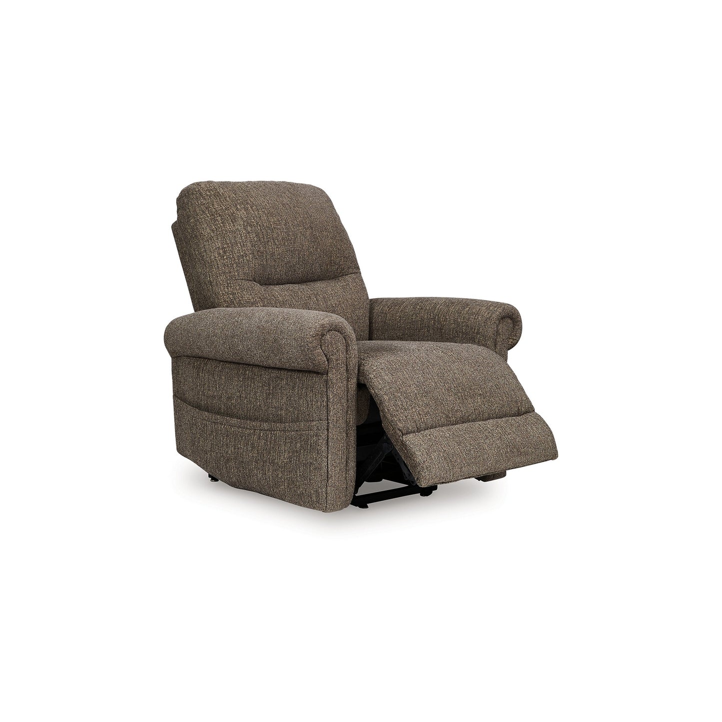 Poltrona reclinabile Auro Power Lift, massaggio termico, poliestere color tortora