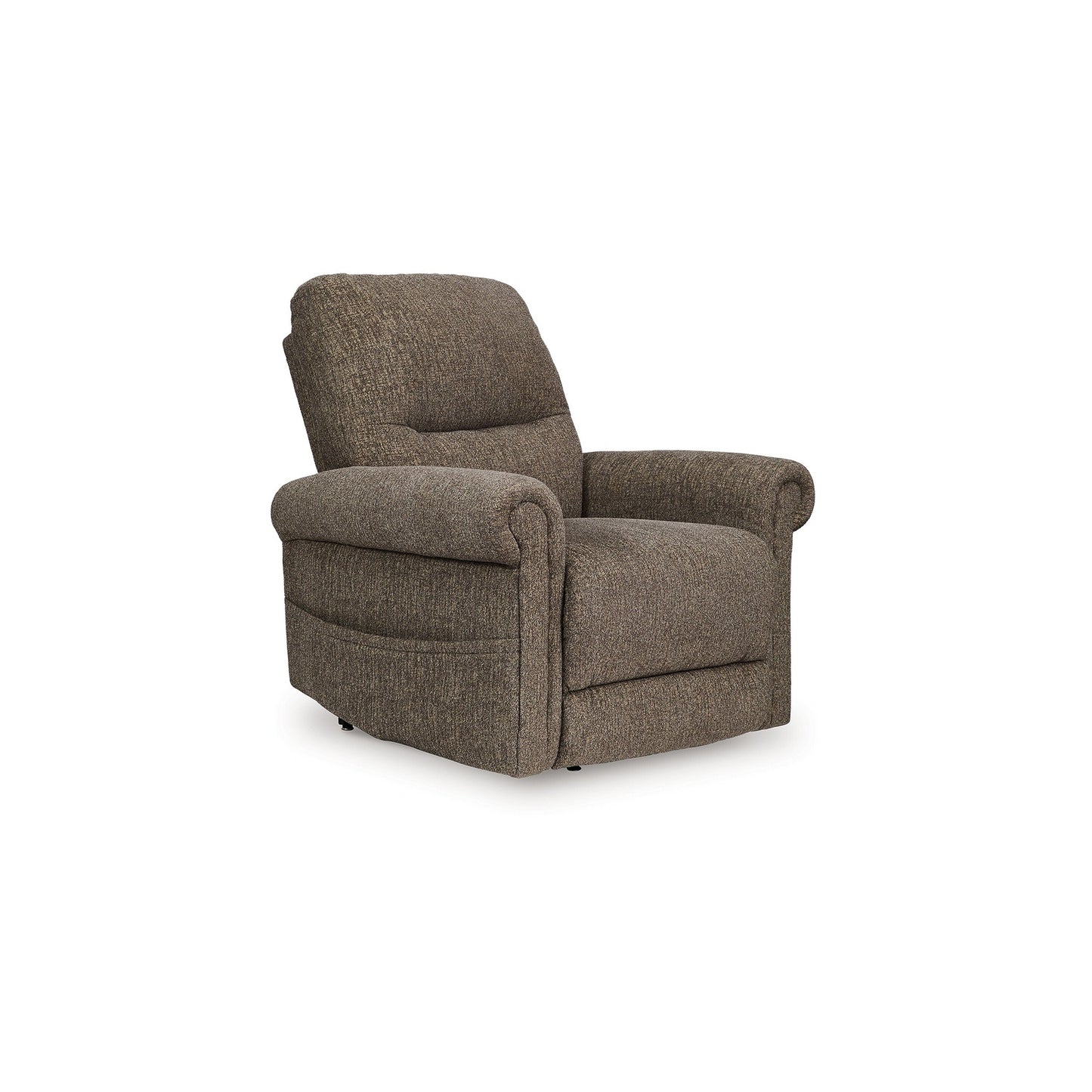 Poltrona reclinabile Auro Power Lift, massaggio termico, poliestere color tortora