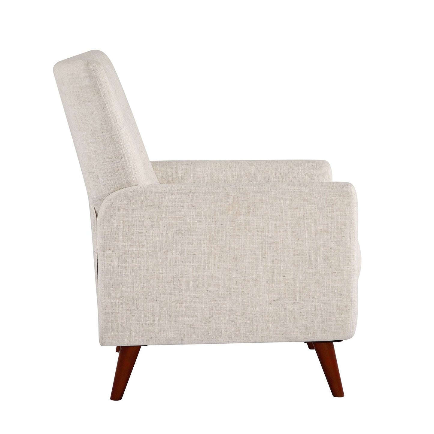 Poltrona reclinabile manuale Aurora Comfy con base in legno