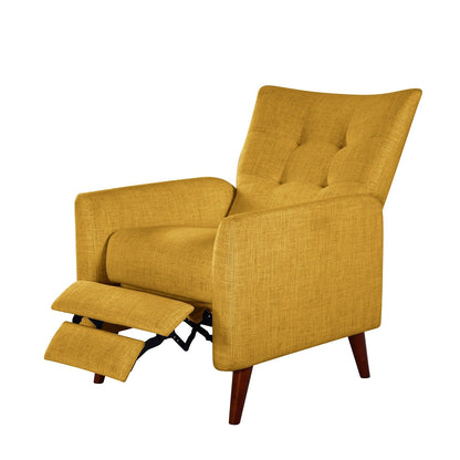 Poltrona reclinabile manuale Aurora Comfy con base in legno