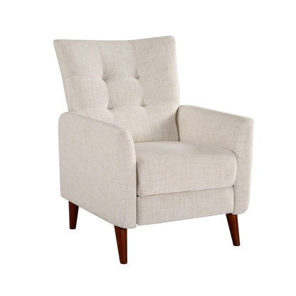Poltrona reclinabile manuale Aurora Comfy con base in legno