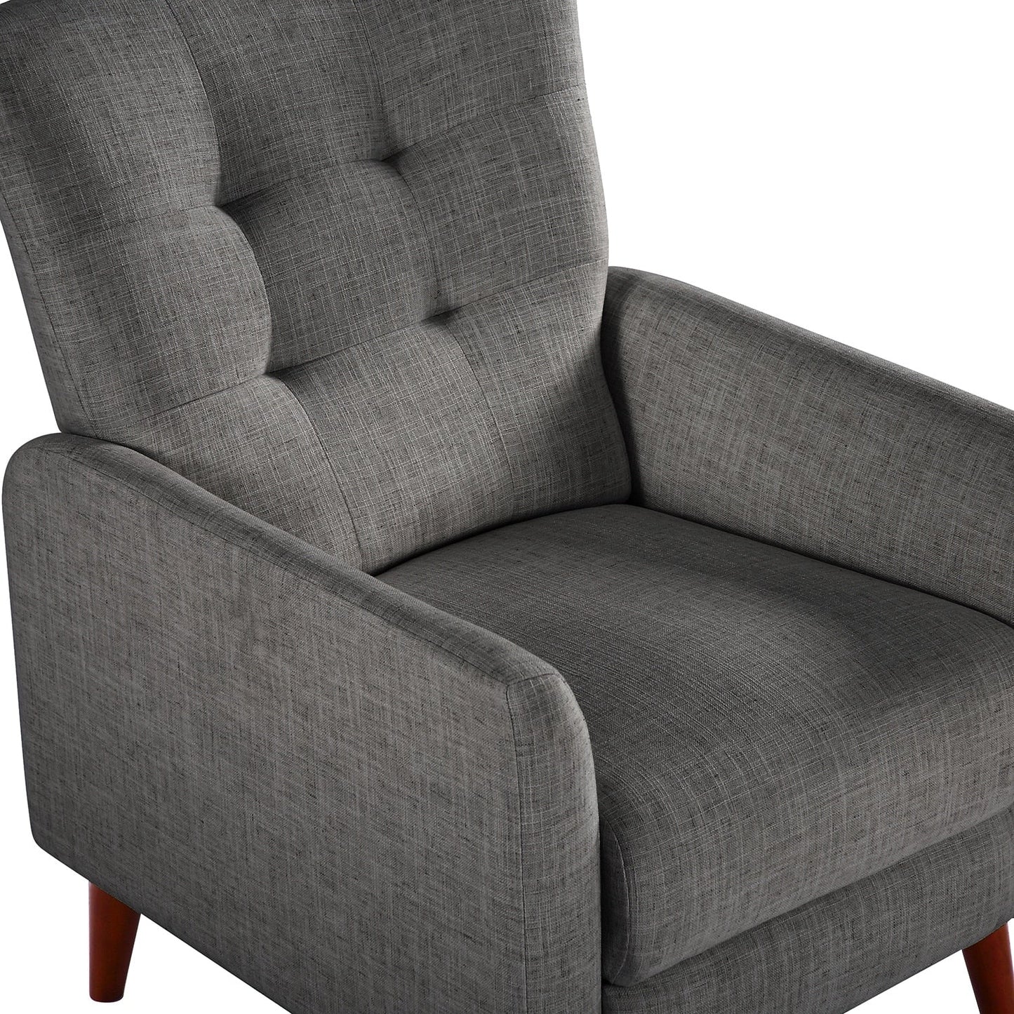 Poltrona reclinabile manuale Aurora Comfy con base in legno