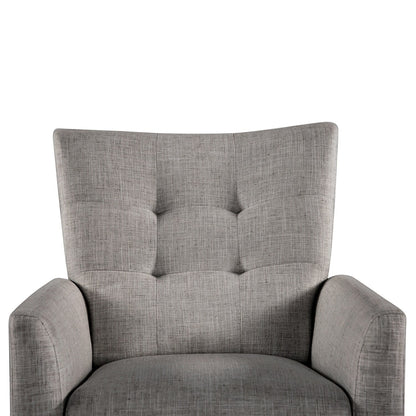 Poltrona reclinabile manuale Aurora Comfy con base in legno