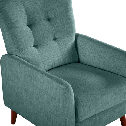Poltrona reclinabile manuale Aurora Comfy con base in legno
