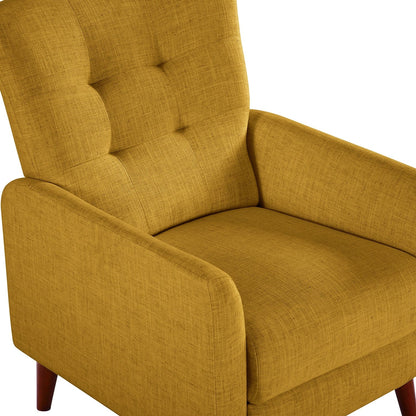 Poltrona reclinabile manuale Aurora Comfy con base in legno