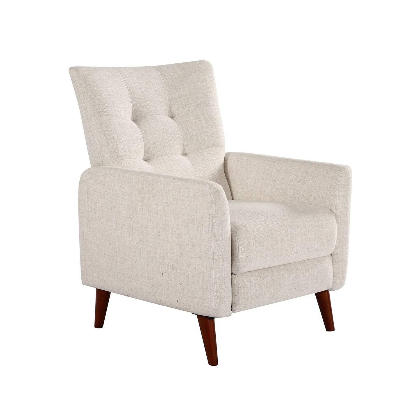 Poltrona reclinabile manuale Aurora Comfy con base in legno