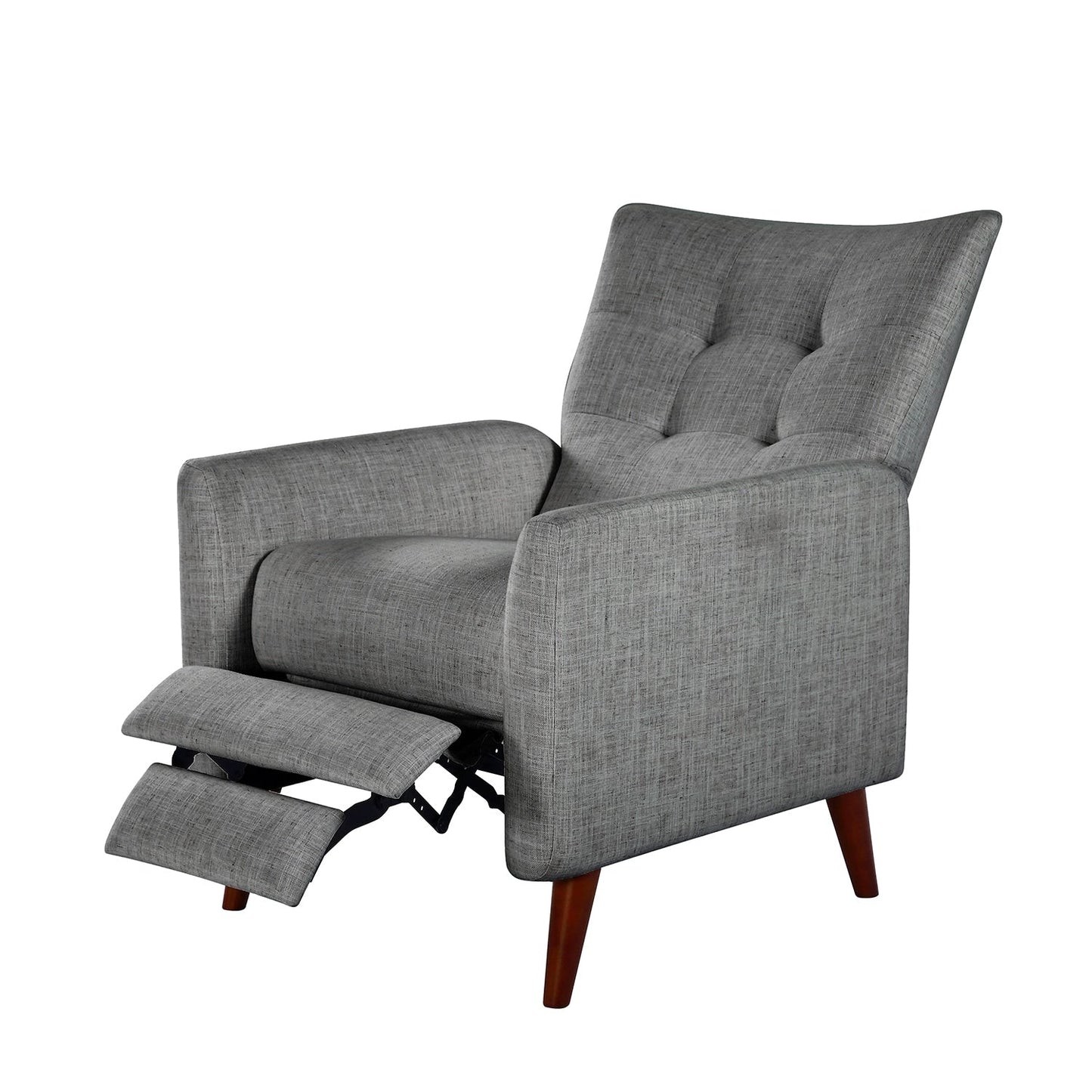 Poltrona reclinabile manuale Aurora Comfy con base in legno