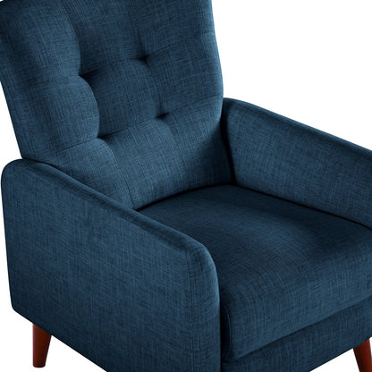 Poltrona reclinabile manuale Aurora Comfy con base in legno