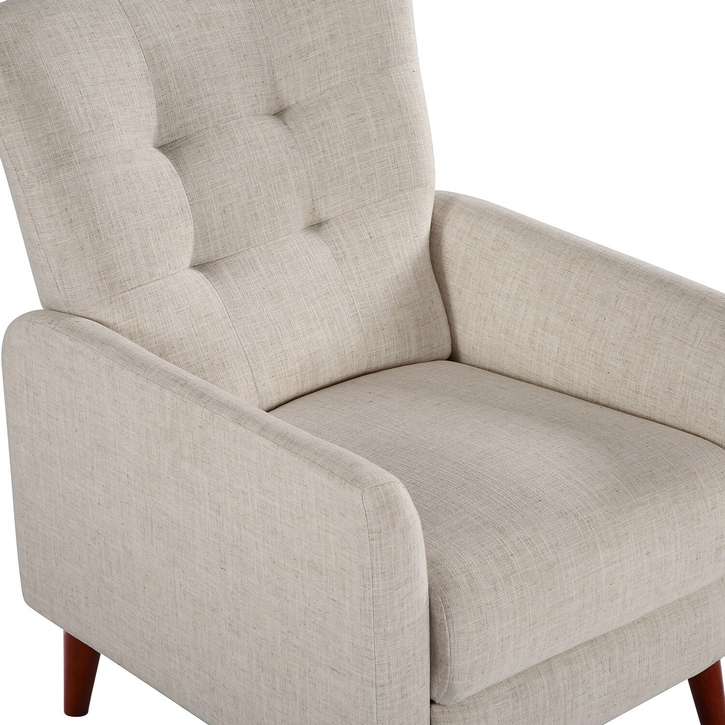 Poltrona reclinabile manuale Aurora Comfy con base in legno