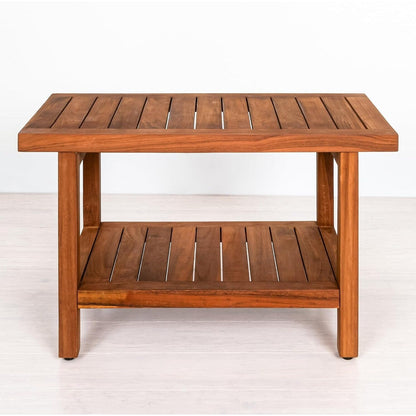 Tavolo/panca da doccia in teak indonesiano Aurora Home