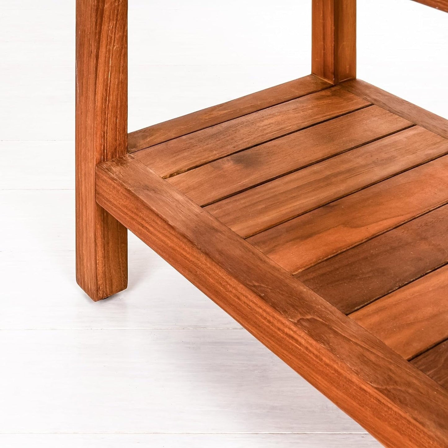 Tavolo/panca da doccia in teak indonesiano Aurora Home