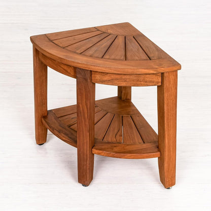 Tavolo/panca da doccia in teak indonesiano Aurora Home
