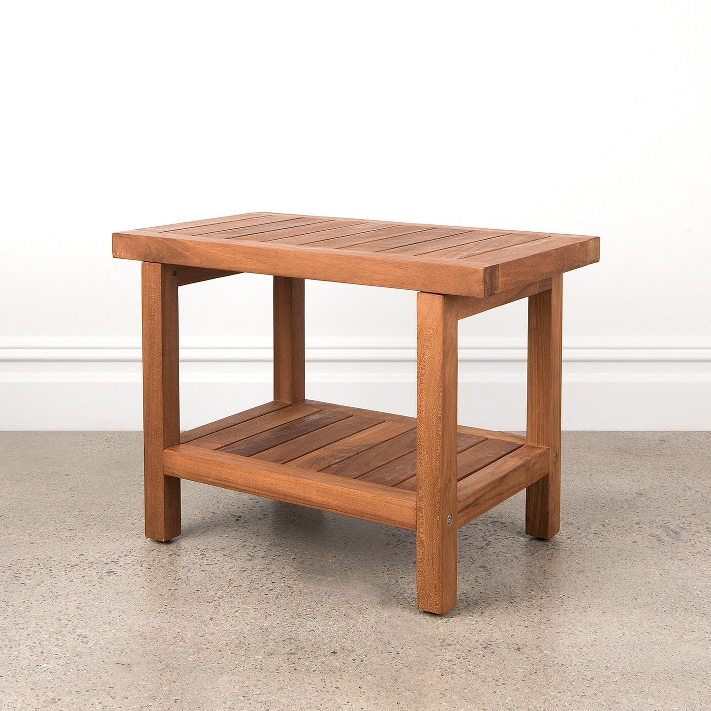 Tavolo/panca da doccia in teak indonesiano Aurora Home