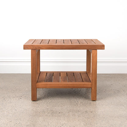 Tavolo/panca da doccia in teak indonesiano Aurora Home
